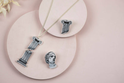 Crumbling Ionic Column Necklace