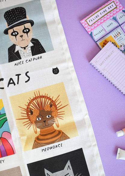 Meowsical Cats Tea Towel 