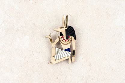 Anubis, Egyptian God of the Dead Brooch