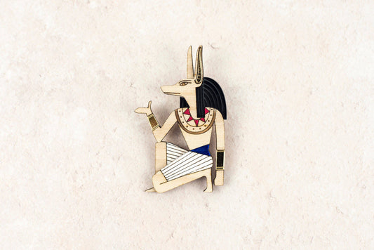 Anubis, Egyptian God of the Dead Brooch