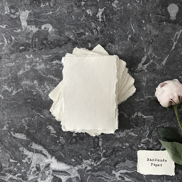 Handmade Paper White | Recycled Cotton Rag Paper