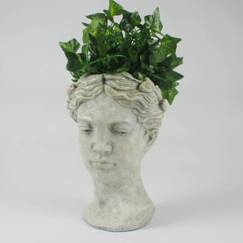 Cherub Head Planter Cement