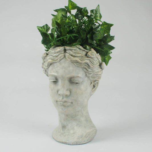 Cherub Head Planter Cement