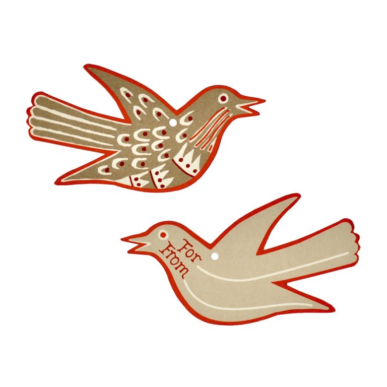 5 Fancy Songbird Gift tags
