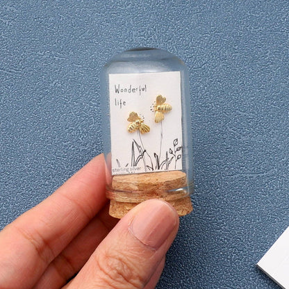 'Wonderful life' bee earrings S/G