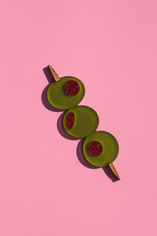 Olive Stick Hair Clip