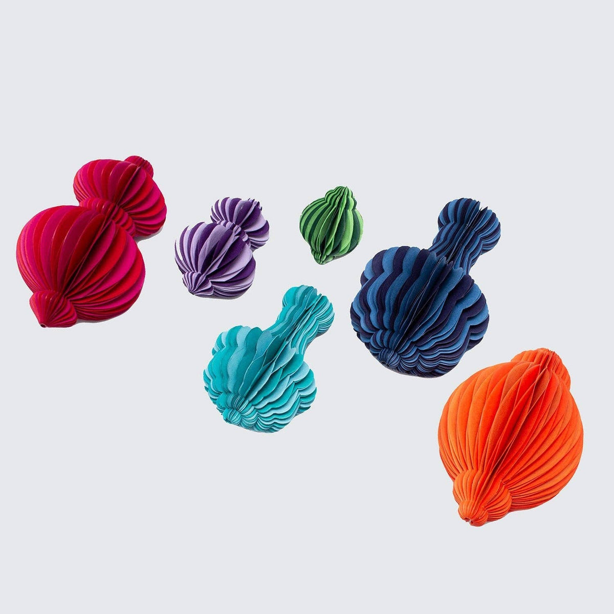 Indian Recycled Paper Decoration 'Medium Turquoise Bauble'