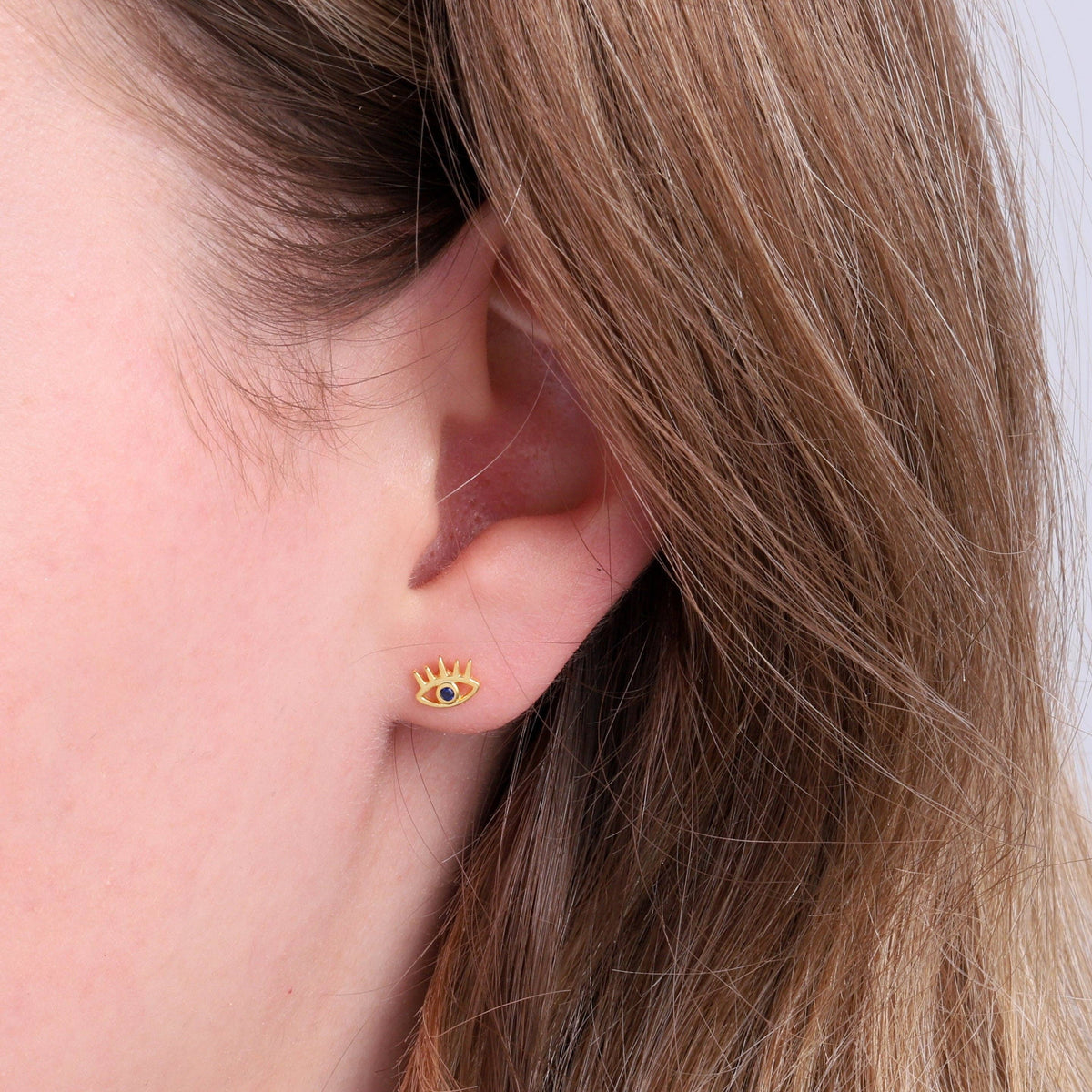 THE DEVIL Evil Eye Earrings with Lashes