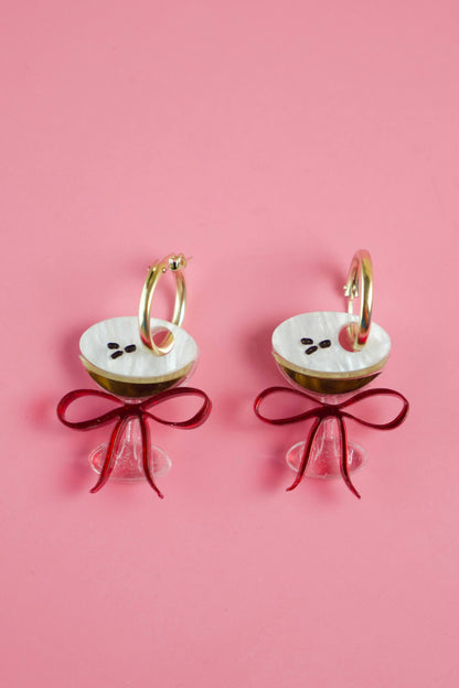 Espresso Martini Hoop Earrings