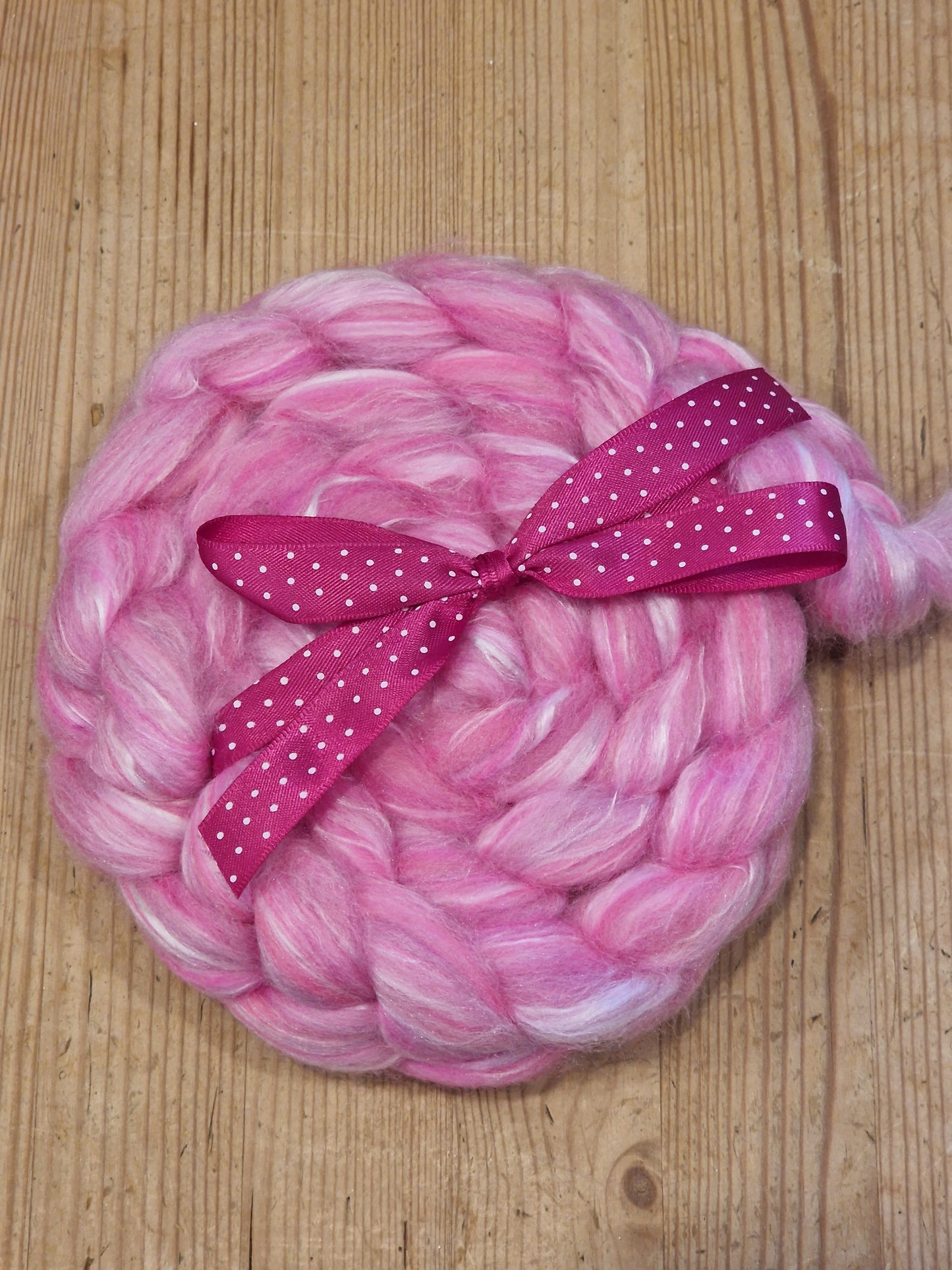 Ashford Merino and Mulberry Silk Fibre 100g