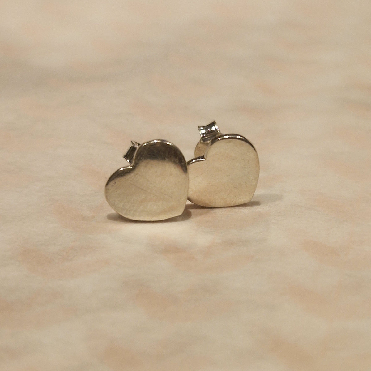 925 Silver Heart Stud