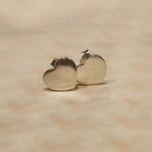 925 Silver Heart Stud