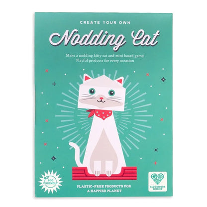 Product packaging for 'Create Your Own Noodling Cat' with a cartoon cat design on a teal background.