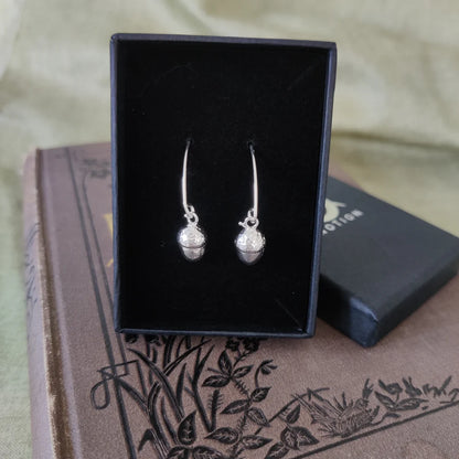Sterling Silver Acorn drop Earrings