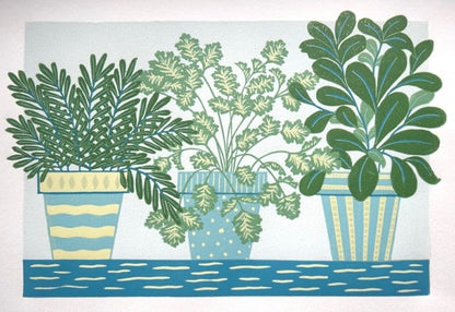 Framed Original Lino Reduction Prints